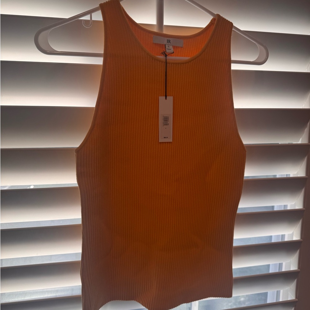 Banana Republic Yellow Ribbed Crewneck Tank